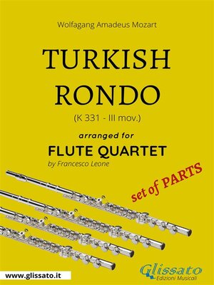 cover image of Turkish Rondo--Flute Quartet set of PARTS